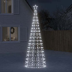 Christmas Tree Light with Spikes 570 LEDs Cold White 118.1"