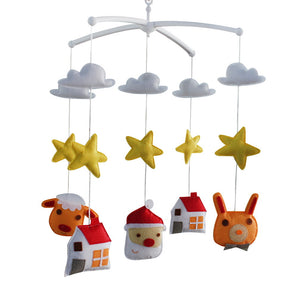 Christmas Baby Crib Mobile Infant Room Nursery Decor Hanging Musical Mobile Crib Toy