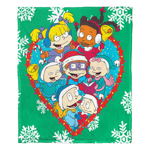 Rugrats; Christmas Babies Aggretsuko Comics Silk Touch Throw Blanket; 50" x 60"