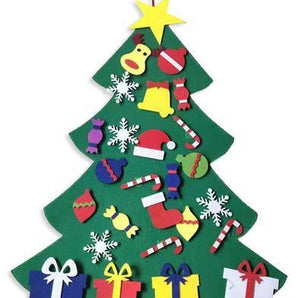 Handmade Children'S Diy Felt Christmas Tree Decorated Felt Christmas Tree