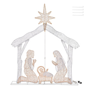 4 ft LED Holy Family Nativity(Christmas)