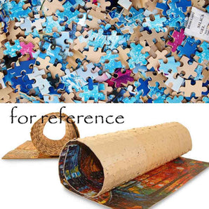 500 Piece Wooden Jigsaw Puzzles Oil Painting Jigsaw Puzzles Game Decoration Gift; Christmas Tree