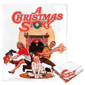 A Christmas Story Silk Touch Throw Blanket, 50" x 60", Christmas Story Poster