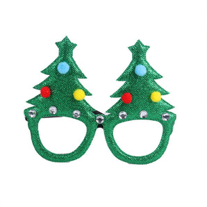 Christmas Decoration Photo Booth Props Frame For Kids Adult gift Santa Claus Elk Glasses Xmas Party Navidad Noel New Year decor