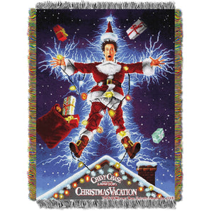 Christmas Vacation Shocking Chevy Licensed Holiday 48"x 60" Woven Tapestry Throw by The Northwest Company