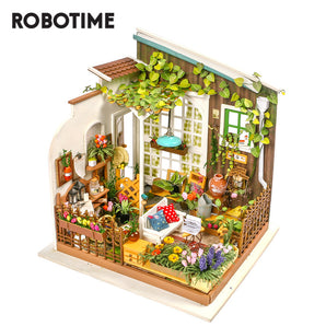 Robotime Rolife DIY Miniature Dollhouse Toys DG108 Miller's Garden