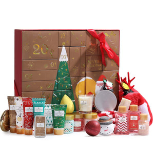 Christmas Gift Sets for Women - 24 Pcs Set of Advent Calendar 2023, Bath and Body Spa Gift Box for Holiday