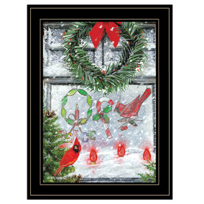 "Christmas Peace" by Ed Wargo Ready to Hang Framed Print, Black Frame
