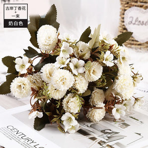 11pcs Bouquet Of DRIED Flowers ROSE Roses Bouquet Of Natural Air Dried Nordic Wind Wedding Home Decoration Valentine&#39;s Day Gift