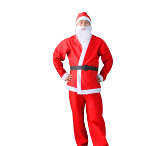 Adult Christmas Santa Claus Costume Set Cosplay Outfits Party Clothes