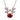 New Fashion Christmas Necklace Cute Red Cubic Zirconia Antlers Long Necklace For Women Girl  Chain Necklaces & Pendants